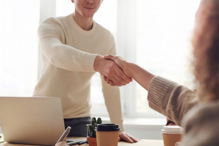 a handshake