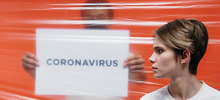 woman moving during coronavirus outbreak