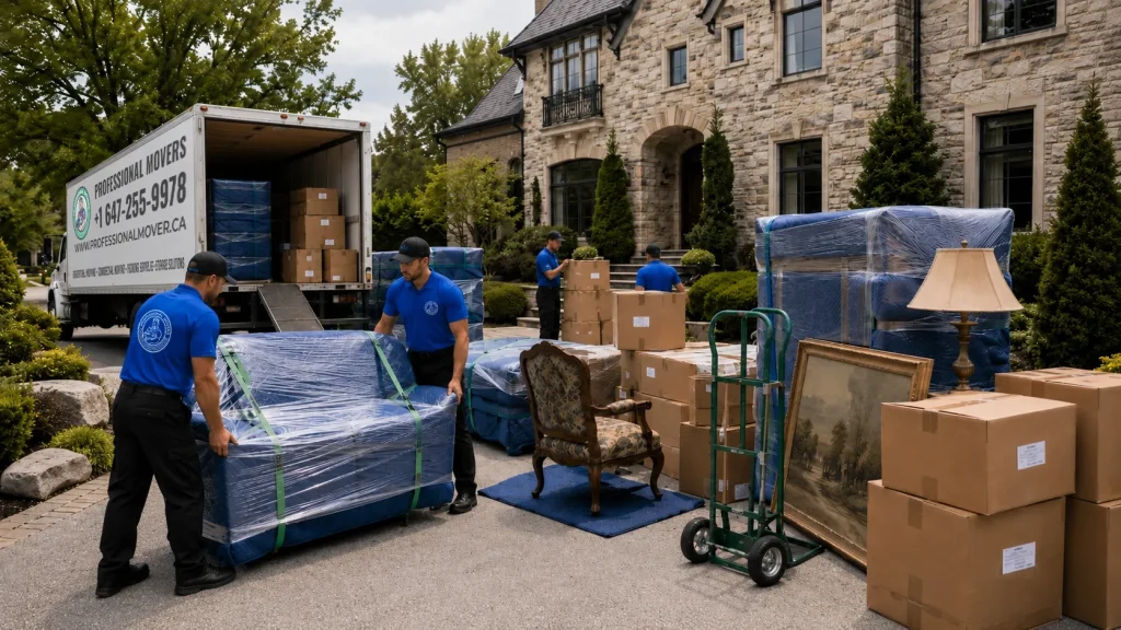 Estate move planning with extra time for sorting important belongings and documents.