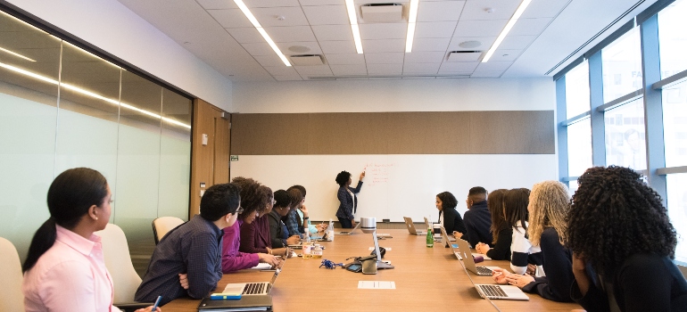 office meeting in progress