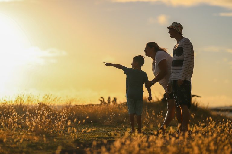 Picture of a family of three