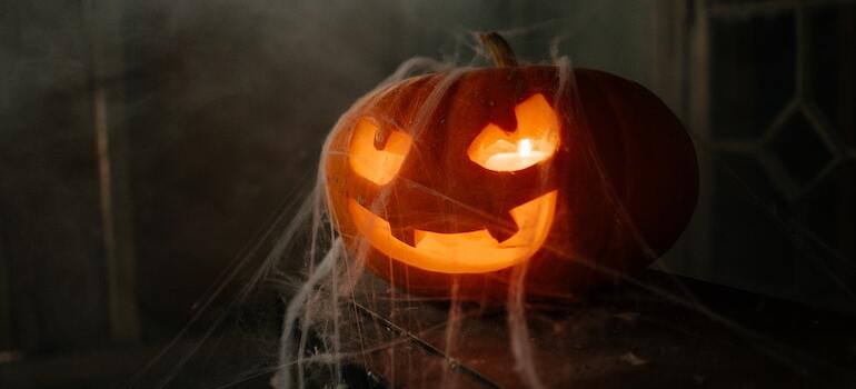 A jack-o'-lantern isa sight you'll often see when you spend Halloween in Ottawa
