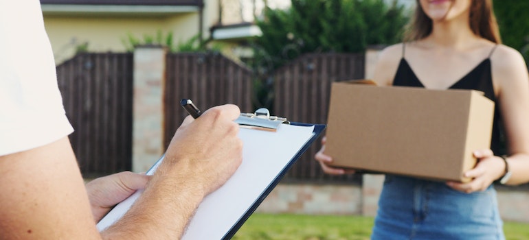 Movers helping you pack appliances