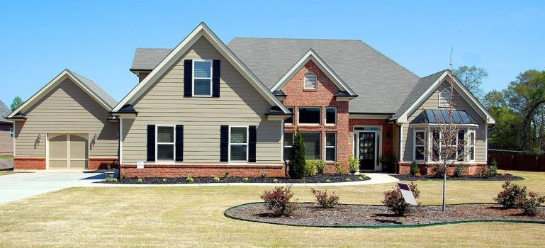 gray painted house