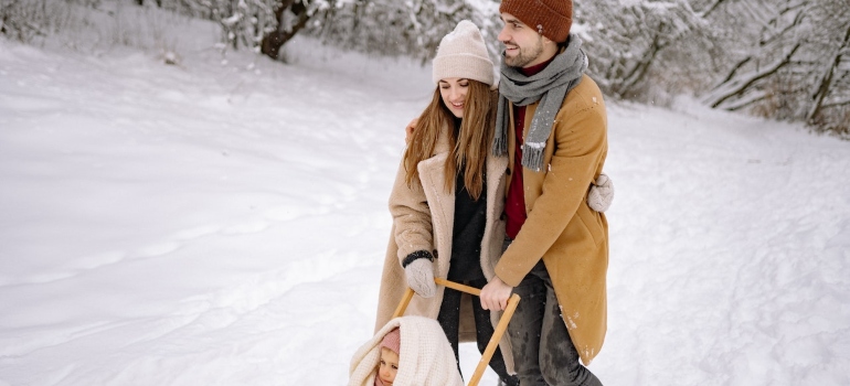 Picture of a family enjoying the life after reading Winchester moving guides for families