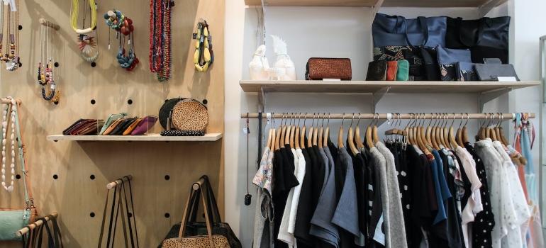 decluttered wardrobe