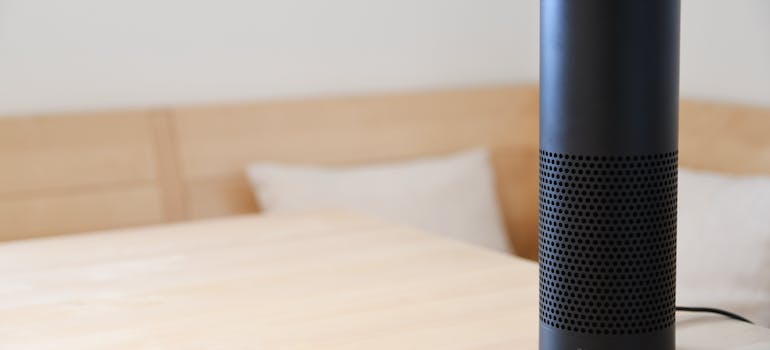 Voice-controlled smart home device