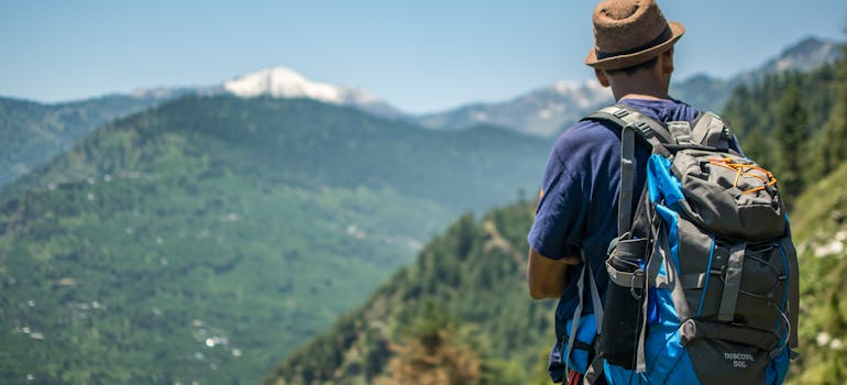 Man hiking