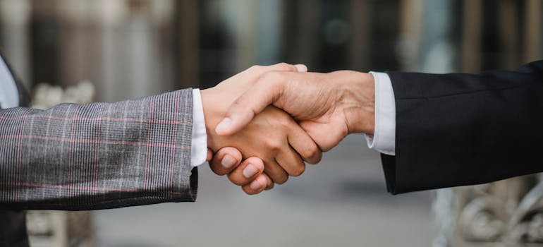 People shaking hands