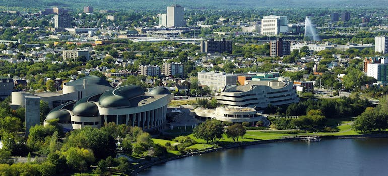Aerial photo of Ottawa