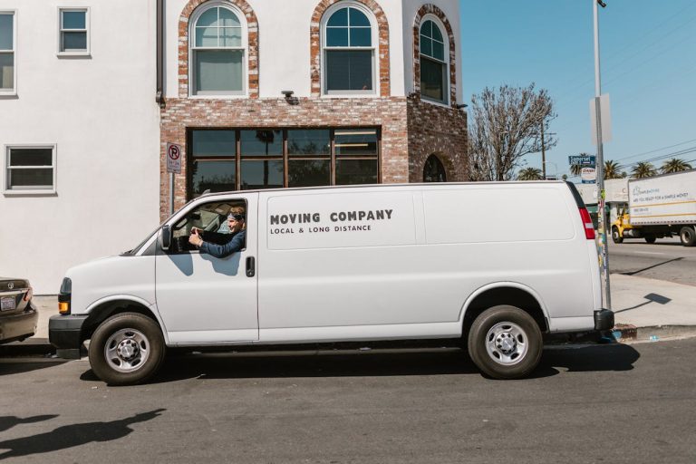 a white van ready for packing and moving to Nepean this summer