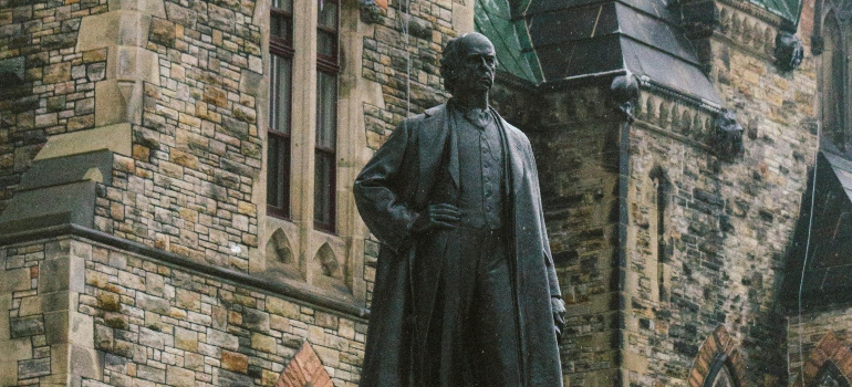 A statue of Wilfred Laurier in Ottawa.