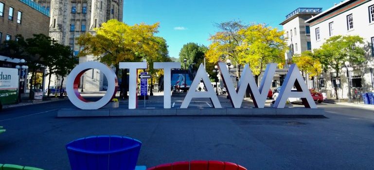 Ottawa sign in the city