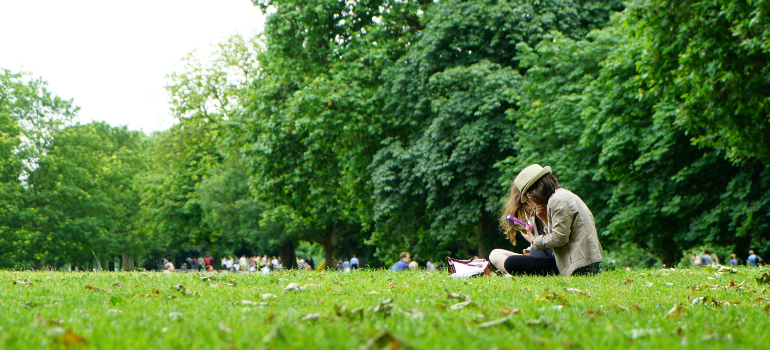 Girl in park, after moving to Manotick