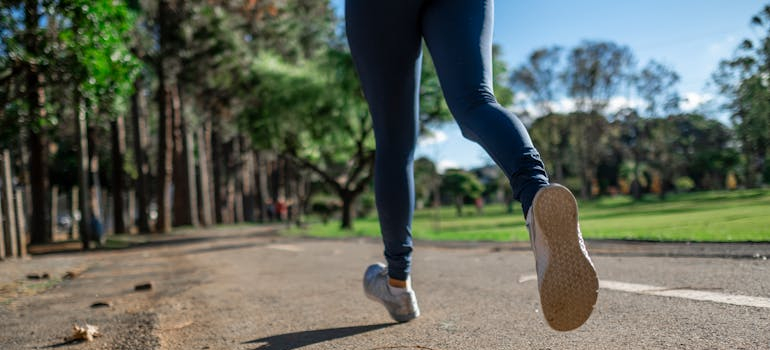 a person running in Ottawa suburbs for runners