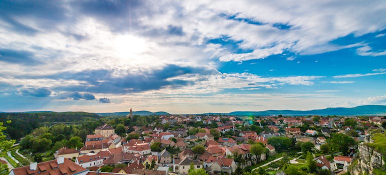 Photo of a town