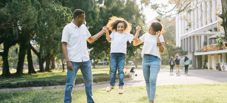 a family having fun outside in Ottawa
