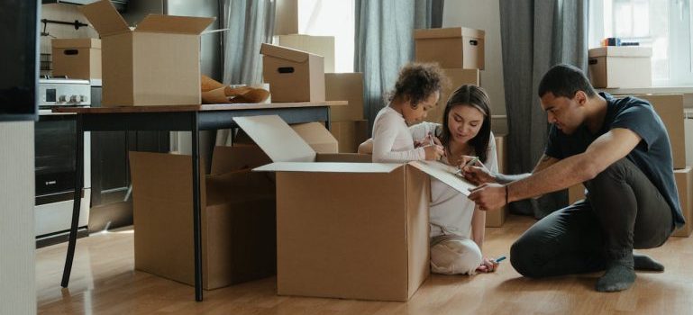 family unpacking 