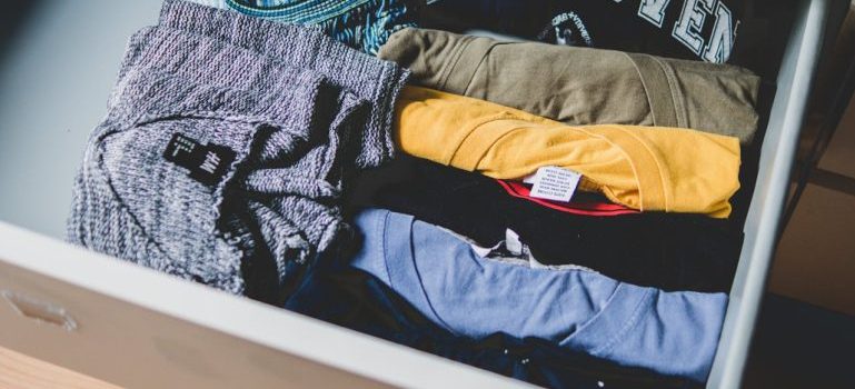 shirts in a drawer