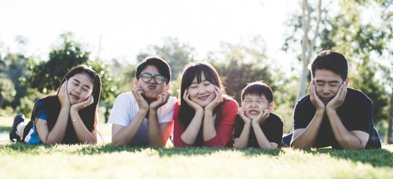 happy family having fun