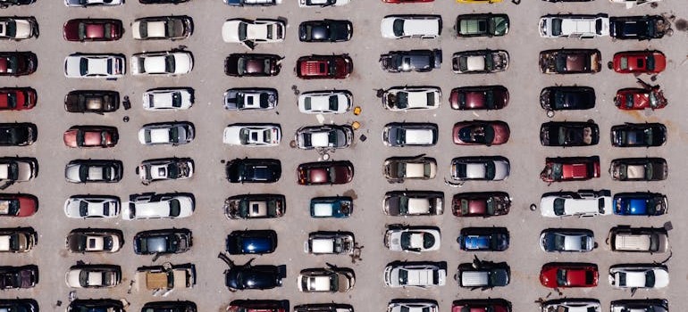 A parking lot full of time