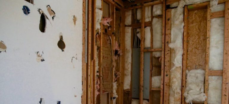 demolished room