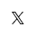 x logo