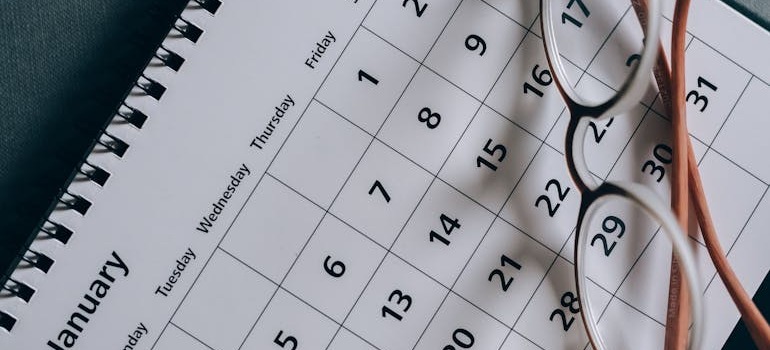 A calendar 