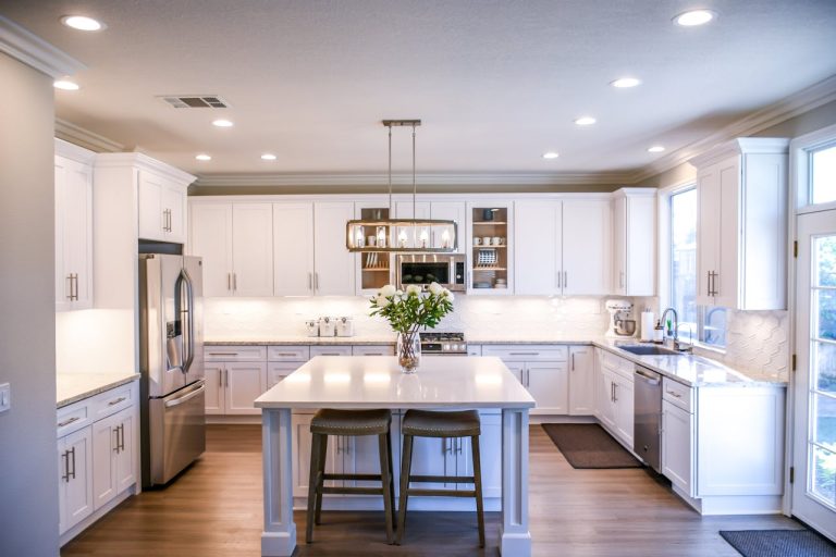 A modern kitchen after utilizing tips on how to maximize space in your Ottawa home