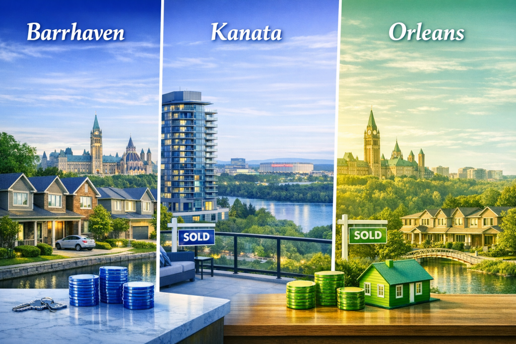 Strategic neighborhood market analysis highlighting the best areas in Ottawa for condos vs townhouses to optimize 2026 relocation logistics and housing decisions.