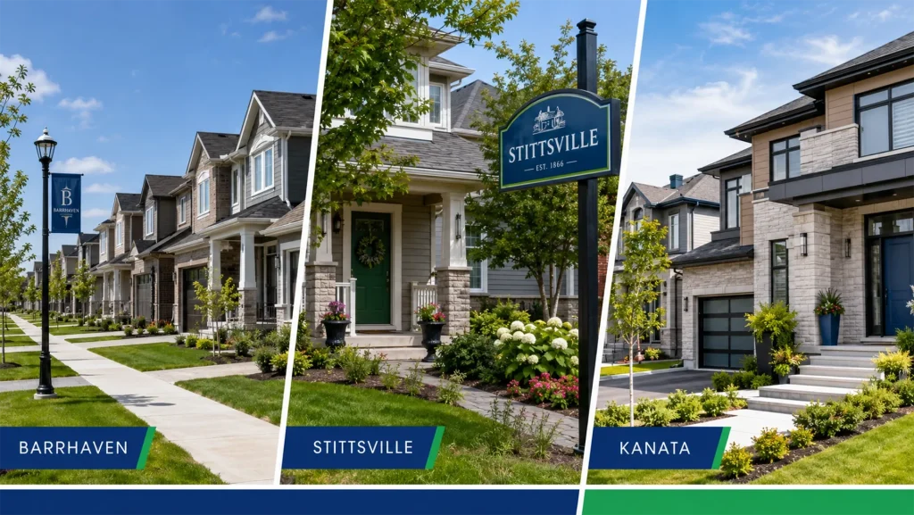Family moving into a new subdivision home in Barrhaven, Stittsville or Kanata.