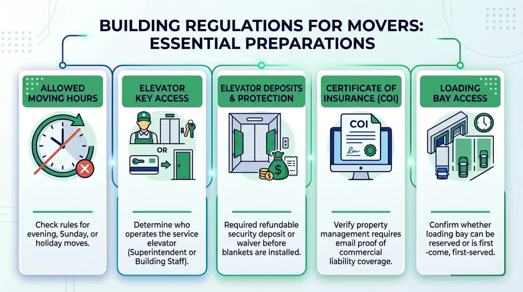 Non-negotiable things to verify before the truck arrives.
