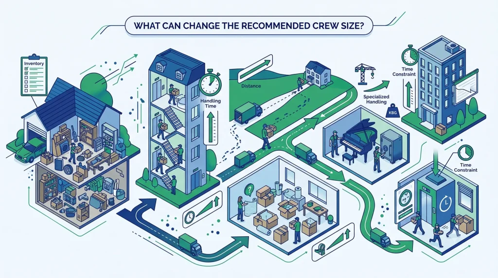 What Can Change the Recommended Crew Size?