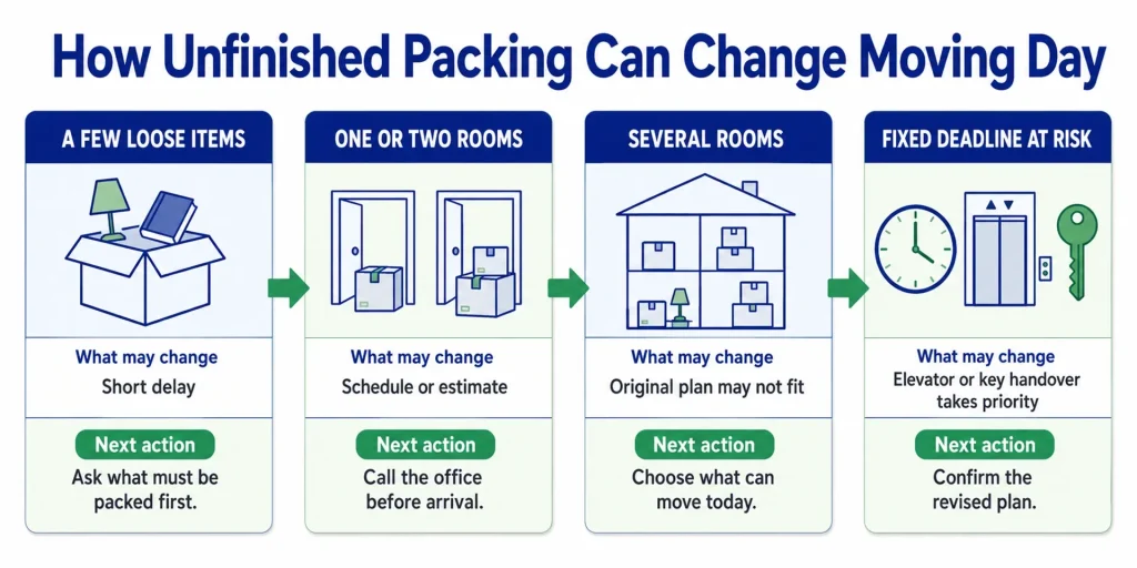 unfinished packing moving day impact
